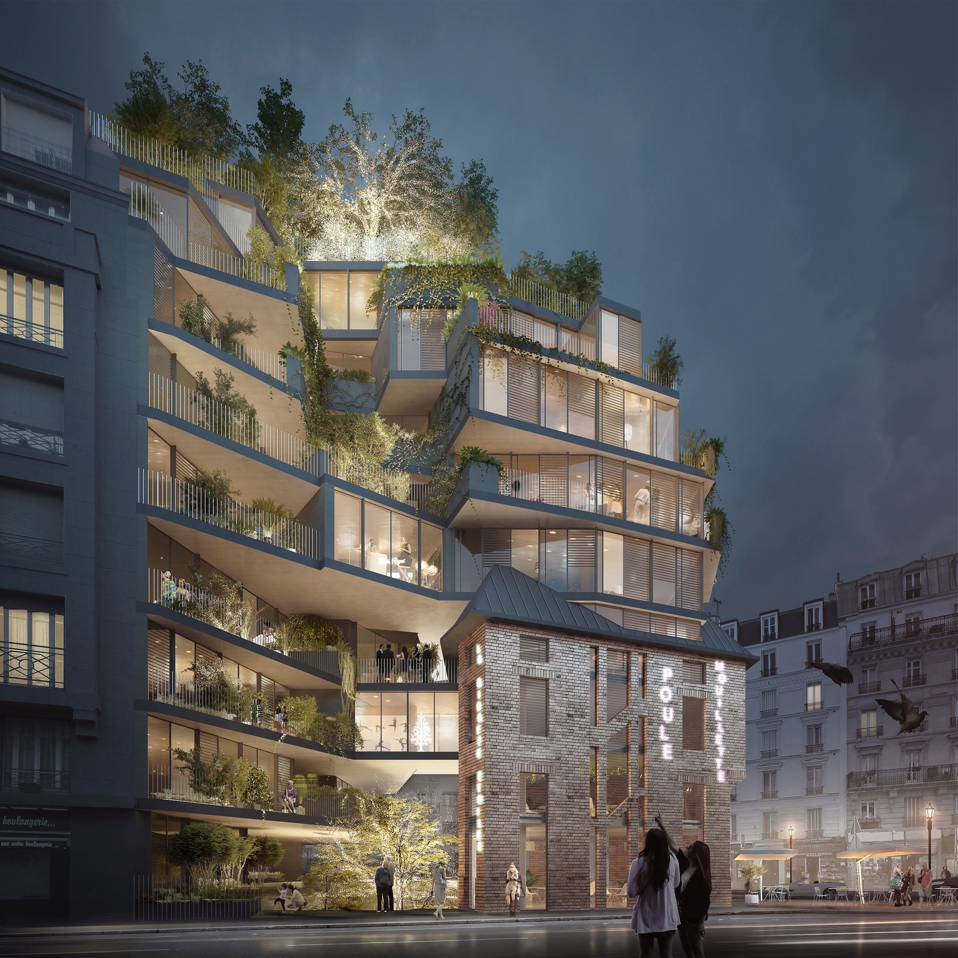 Paris (75015), Le premier immeuble Nudge, Agence Catherine Dormoy Architectes